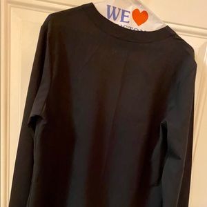 Women’s black high/low blouse, size XL
